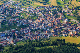 Village view from the east in the district Altheim in Horb am Neckar in the state Baden-Wuerttemberg, Germany