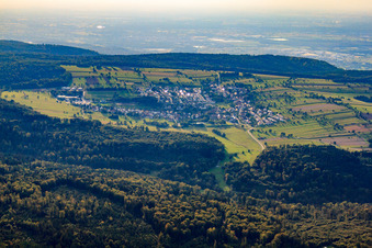 View of the Black Forest from the east in the district Völkersbach in Malsch in the state Baden-Wuerttemberg, Germany