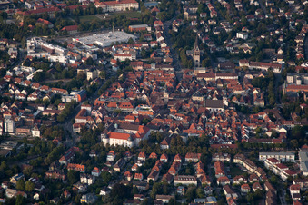 Old town from the south in Ettlingen in the state Baden-Wuerttemberg, Germany