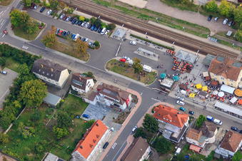 Festival of the Federweise at the station forecourt in Kandel in the state Rhineland-Palatinate, Germany
