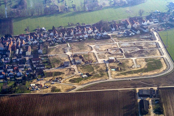 New development area Am Öhenweg in Kandel in the state Rhineland-Palatinate, Germany