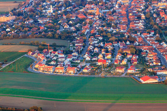 On the high trail in Kandel in the state Rhineland-Palatinate, Germany out of the air