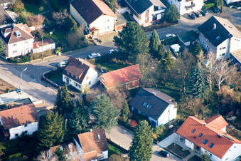 Aerial photograpy of Zeppelinstr in Kandel in the state Rhineland-Palatinate, Germany