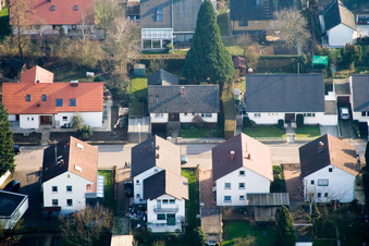 Zeppelinstr in Kandel in the state Rhineland-Palatinate, Germany out of the air