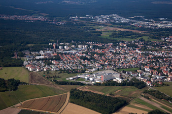 Haguenau in the state Bas-Rhin, France seen from above