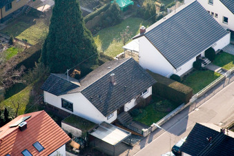 Drone image of Zeppelinstr in Kandel in the state Rhineland-Palatinate, Germany