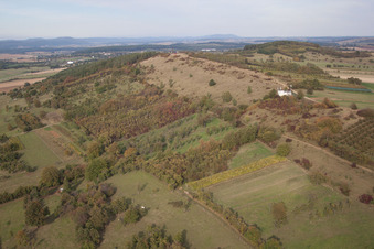 Aerial view of Griesbach-le-Bastberg in the state Bas-Rhin, France