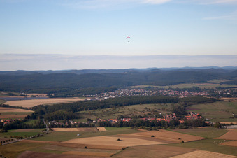 Aerial photograpy of Ingwiller in the state Bas-Rhin, France
