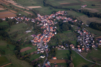 Griesbach in the state Bas-Rhin, France seen from above