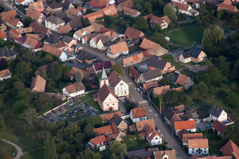 Bird's eye view of Griesbach in the state Bas-Rhin, France