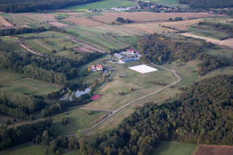 Griesbach in the state Bas-Rhin, France from a drone