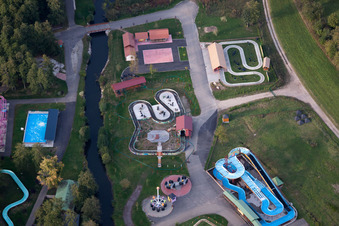 Gunstett in the state Bas-Rhin, France from a drone