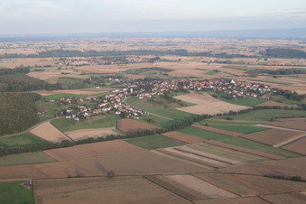 Drone image of Retschwiller in the state Bas-Rhin, France