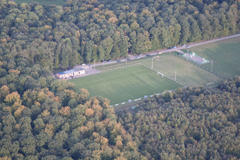 Keffenach in the state Bas-Rhin, France from a drone