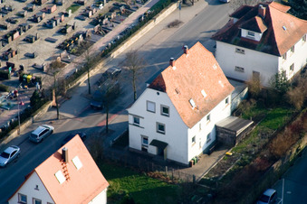 Zeppelinstr in Kandel in the state Rhineland-Palatinate, Germany out of the air