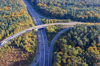 A65 Exit 22 Kandel-Süd in Wörth am Rhein in the state Rhineland-Palatinate, Germany