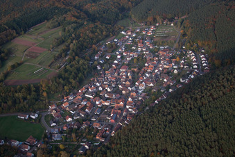 Vorderweidenthal in the state Rhineland-Palatinate, Germany viewn from the air