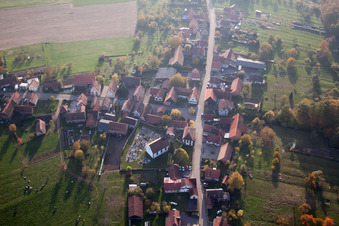 Mattstall in the state Bas-Rhin, France out of the air