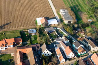 Saarstraße NW in Kandel in the state Rhineland-Palatinate, Germany from above