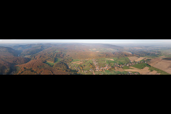 Panorama in Nehwiller-près-Wœrth in the state Bas-Rhin, France