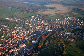 Niederbronn-les-Bains in the state Bas-Rhin, France from the drone perspective
