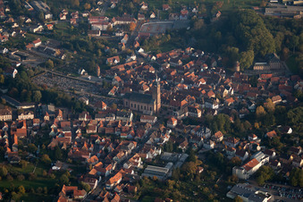 Drone recording of Reichshoffen in the state Bas-Rhin, France