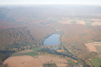 Reichshoffen in the state Bas-Rhin, France from a drone