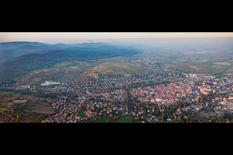 Drone image of Wissembourg in the state Bas-Rhin, France