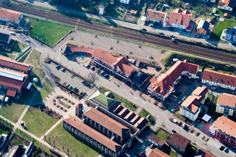 Festival Hall from the east in Jockgrim in the state Rhineland-Palatinate, Germany