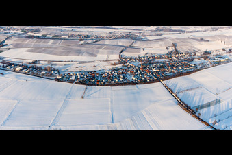 Oblique view of District Kapellen in Kapellen-Drusweiler in the state Rhineland-Palatinate, Germany