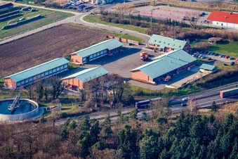 Highway maintenance department in Kandel in the state Rhineland-Palatinate, Germany out of the air