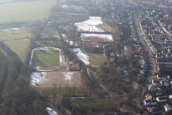 District Oggersheim in Ludwigshafen am Rhein in the state Rhineland-Palatinate, Germany out of the air