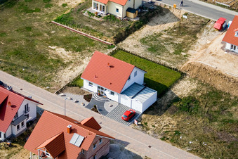 Drone recording of New development area NO in the district Schaidt in Wörth am Rhein in the state Rhineland-Palatinate, Germany