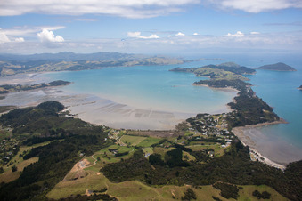 Water surface at the seaside Mcgregor Bay in Coromandel in Waikato, New Zealand