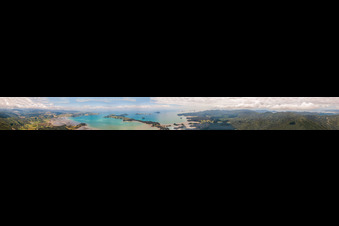 Panorama in Coromandel in the state Waikato, New Zealand