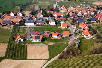 Aerial photograpy of At Narrenberg in Hergersweiler in the state Rhineland-Palatinate, Germany