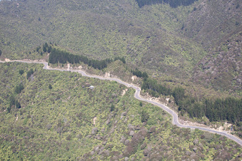Coromandel in the state Waikato, New Zealand seen from above