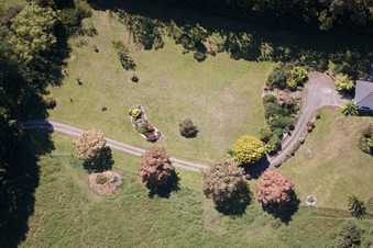 Oblique view of Coromandel in the state Waikato, New Zealand