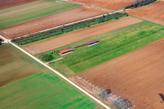 Model airfield of the model flying club Freckenfeld eV in Freckenfeld in the state Rhineland-Palatinate, Germany out of the air
