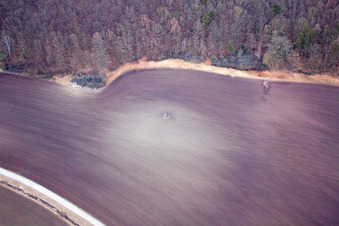Aerial photograpy of Westhausen in the state Thuringia, Germany