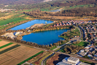 Outdoor pool Muggensturm in Kaltenbachsee in Muggensturm in the state Baden-Wuerttemberg, Germany