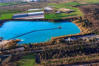 Schertle Lake in Bietigheim in the state Baden-Wuerttemberg, Germany