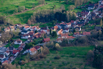 Erlenbach bei Dahn in the state Rhineland-Palatinate, Germany out of the air