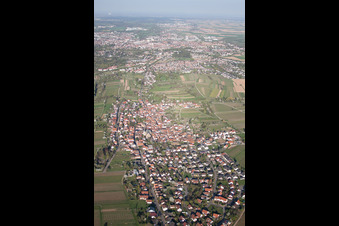 District Arzheim in Landau in der Pfalz in the state Rhineland-Palatinate, Germany out of the air