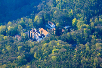 Specialist Clinic Eußerthal in Eußerthal in the state Rhineland-Palatinate, Germany from above