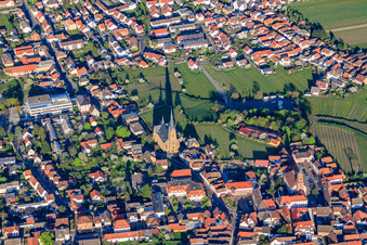 Church of St. Ludwig am Weinberg in the city in Edenkoben in the state Rhineland-Palatinate, Germany