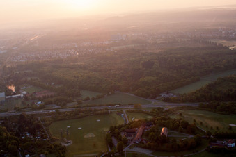 District Beiertheim-Bulach in Karlsruhe in the state Baden-Wuerttemberg, Germany out of the air