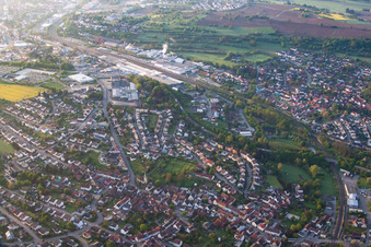 Brückenfeldstr in the district Diedelsheim in Bretten in the state Baden-Wuerttemberg, Germany