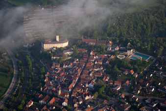 Aerial photograpy of District Michaelsberg in Gundelsheim in the state Baden-Wuerttemberg, Germany