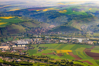 Industrial estate Heidingsfeld-South with Kloeckner Metals Germany GmbH and Corso Recycling GmbH in the district Heidingsfeld in Würzburg in the state Bavaria, Germany